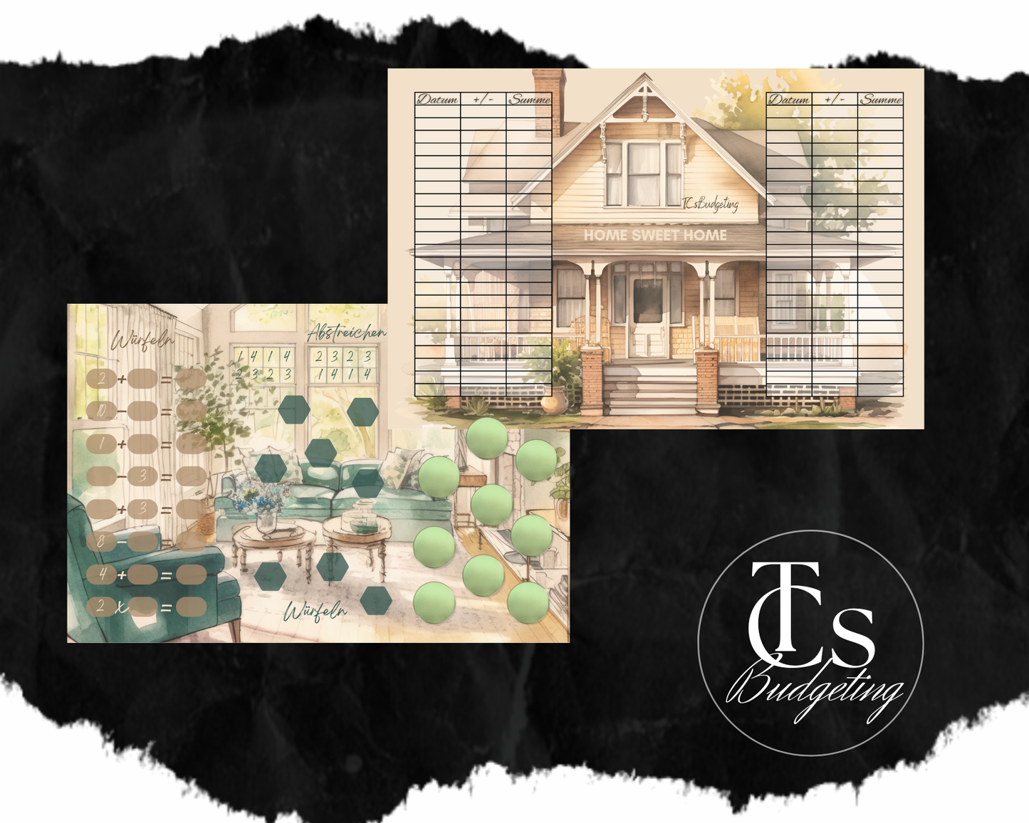 Home sweet home- A6 - 3er Klappkarte