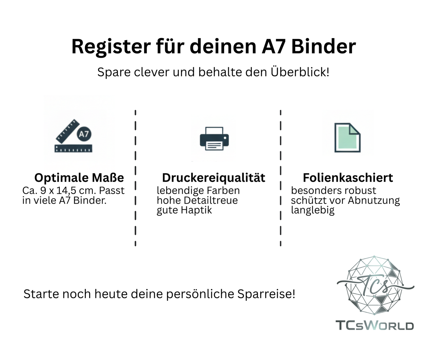 Pastell Register - A7