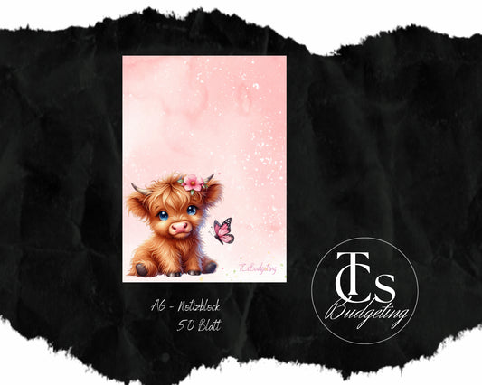 Cow - A6 - Notizblock