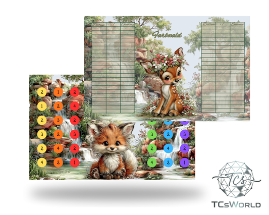 Farbwald - A6 matt foliert - 3er Klappkarte