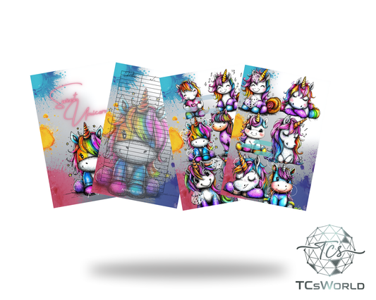 Sweet Unicorn - A6 matt foliert