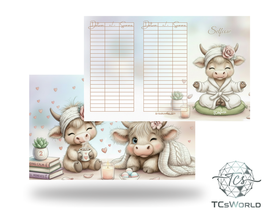 Selfcow - A6 matt foliert - 3er Klappkarte