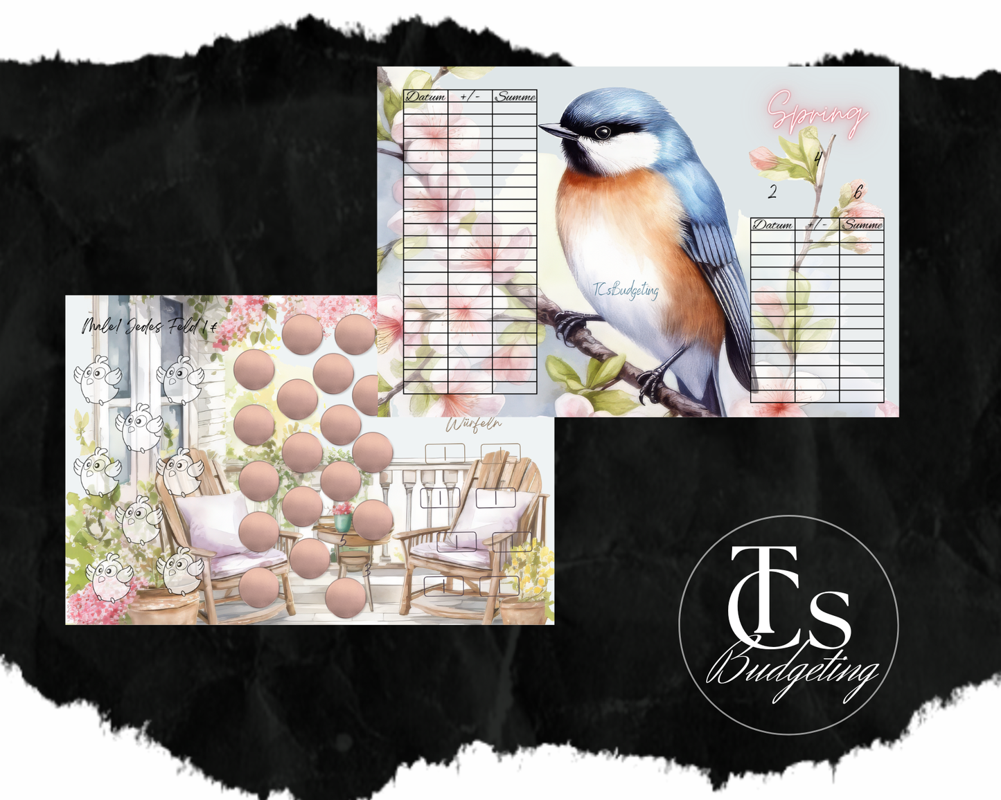 Spring- A6 - 3er Klappkarte