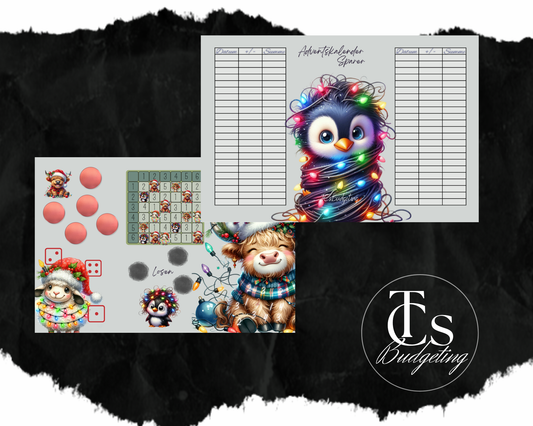 Adventskalender Sparer - A6 - 3er Klappkarte