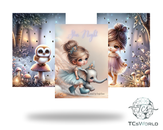 Star night - A6 Sparbuch - by BudgetSanni