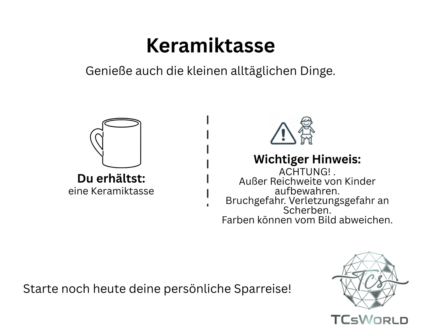 Keramik-Tasse/Spardose:  TCsWorld®  Wizard Collection