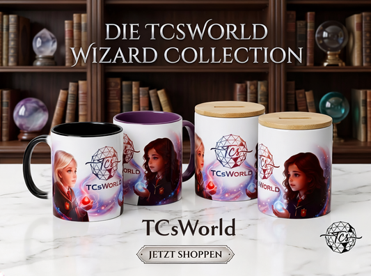 Keramik-Tasse/Spardose:  TCsWorld®  Wizard Collection