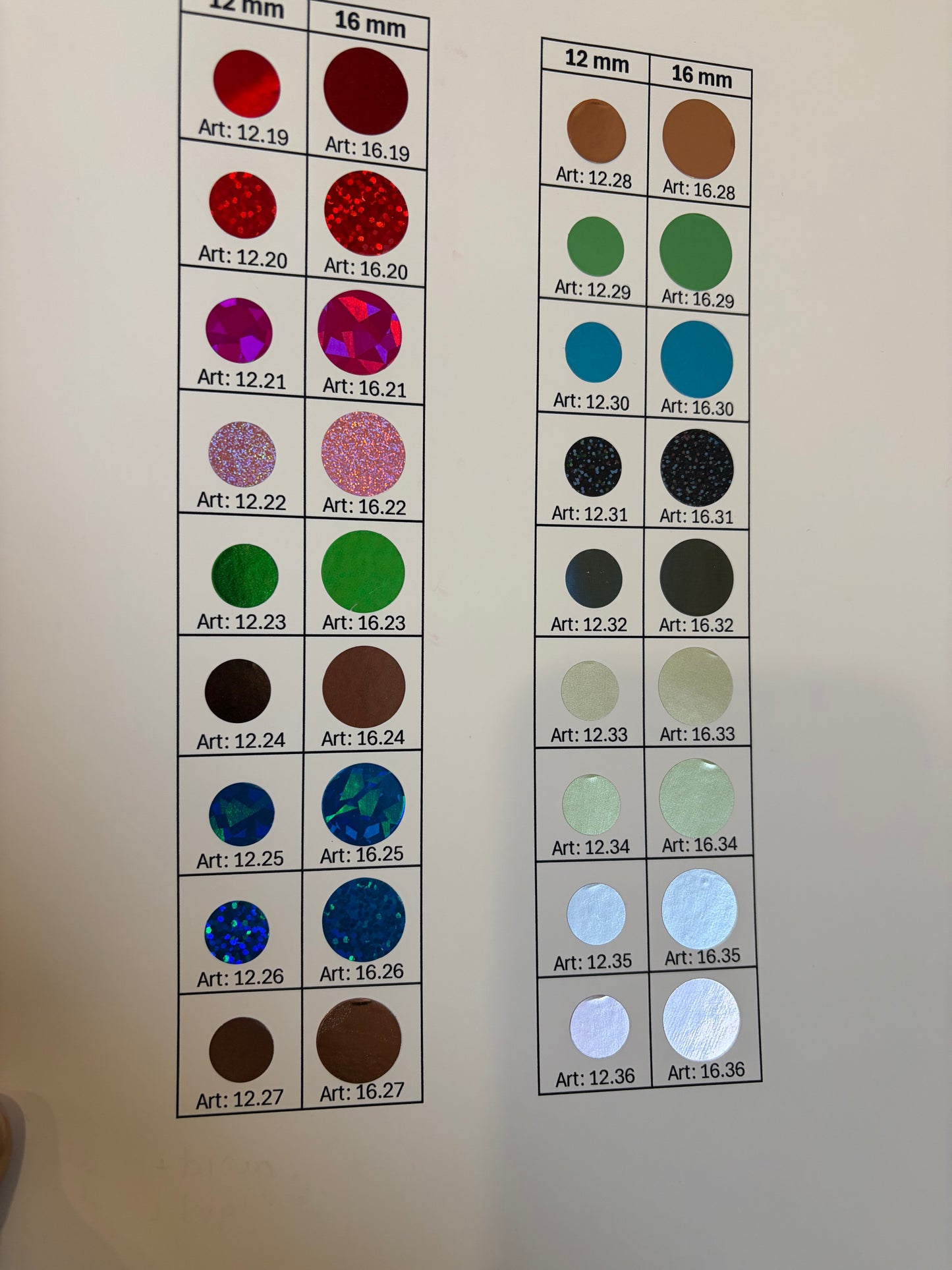 Rubbelsticker Rollen 12 & 16 mm – Einzeln oder im Bundle