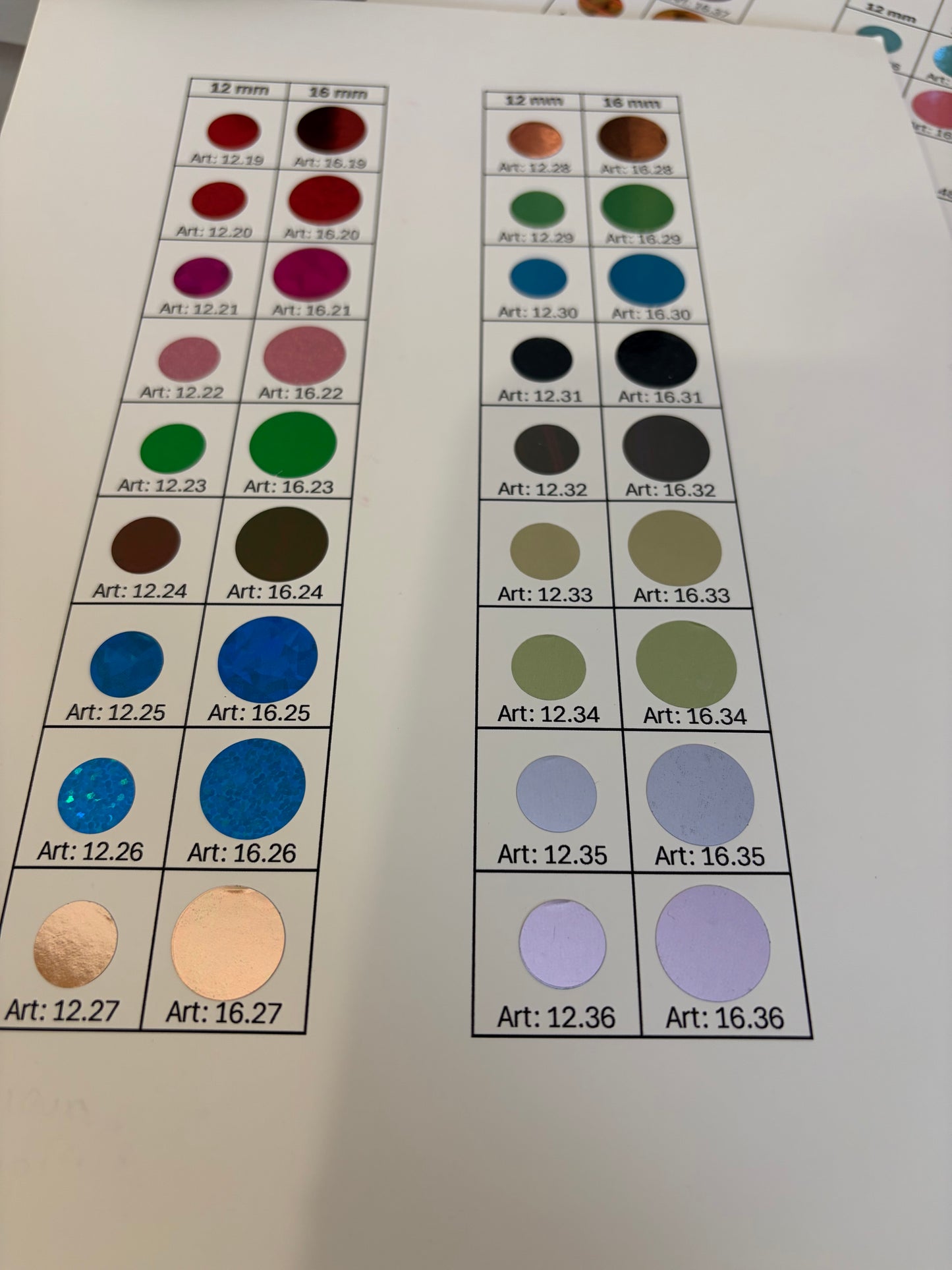 Rubbelsticker Rollen 12 & 16 mm – Einzeln oder im Bundle