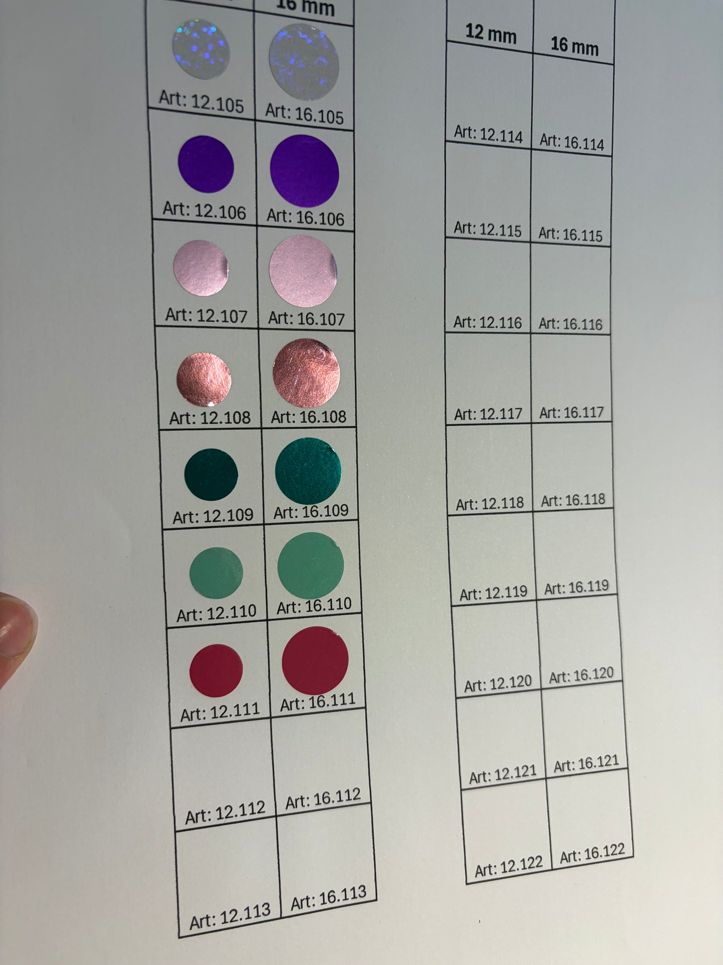 Rubbelsticker Rollen 12 & 16 mm – Einzeln oder im Bundle