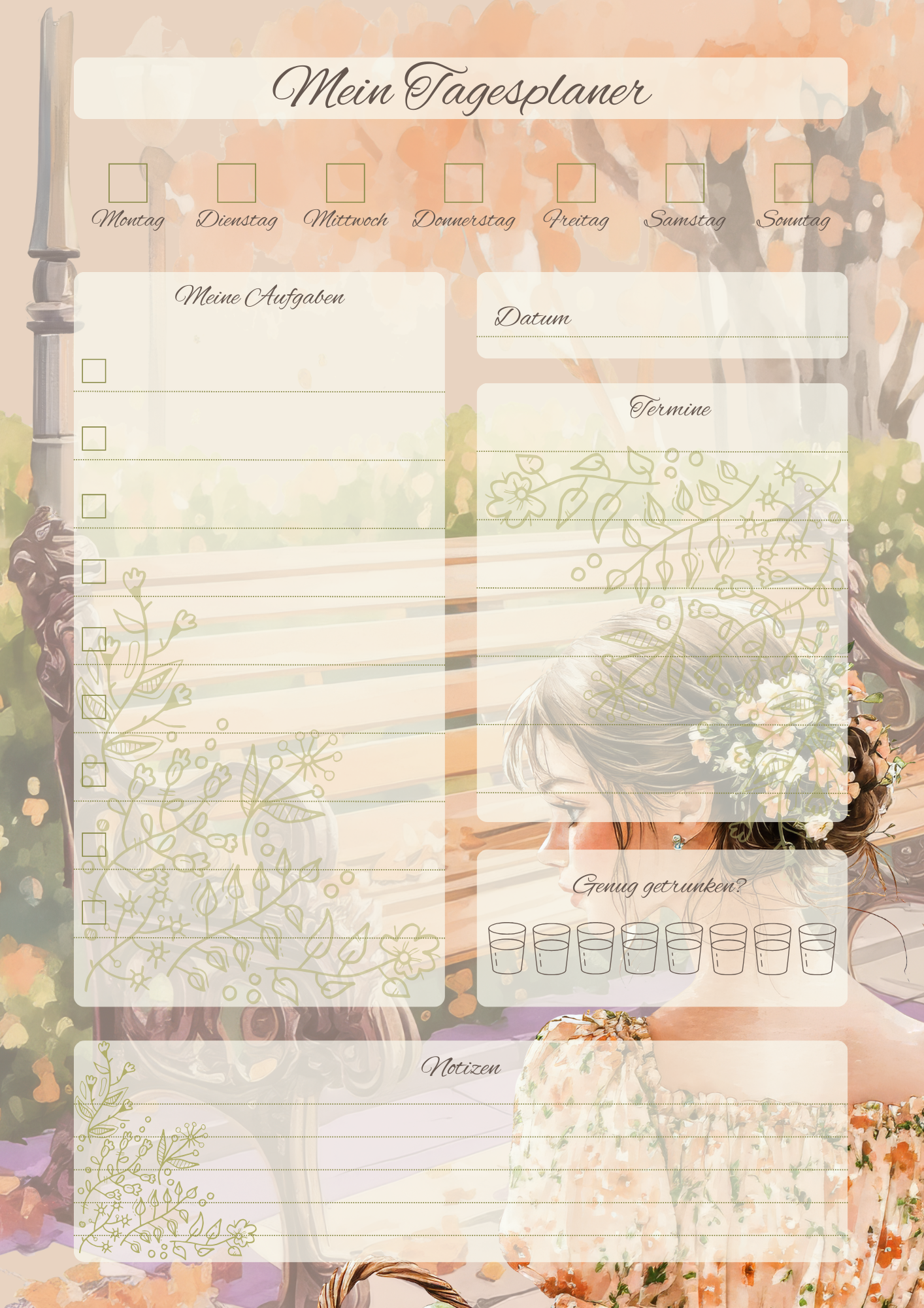 Blumenmädchen - Set - Challenge und Blöcke